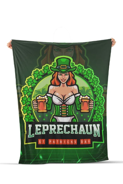 All Over Print Fleece Blanket — print-on-demand product photo