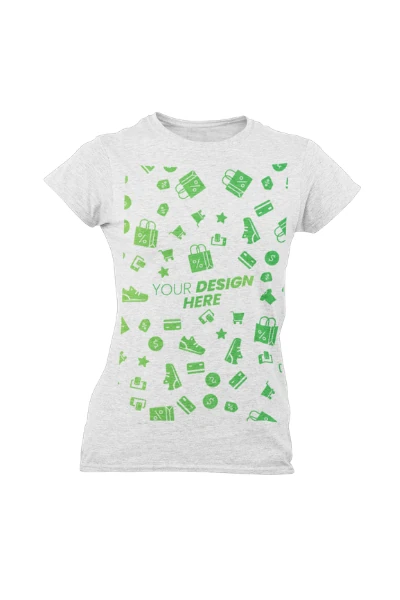 Lady T-shirt 2D — print-on-demand product photo
