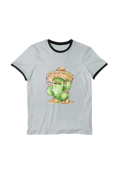 Ringer T-shirt 2D — print-on-demand product photo