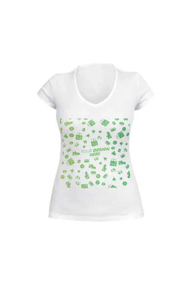 Women V-neck T-Shirt 2D — print-on-demand product photo