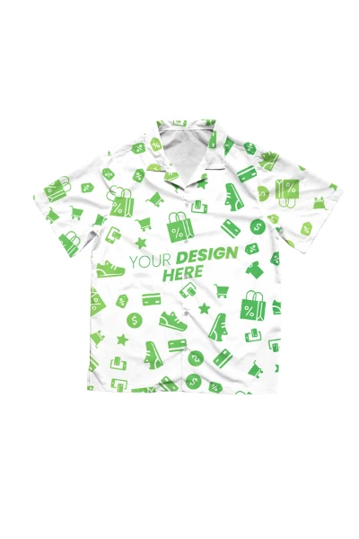 Short-Sleeve Hawaiian Shirt — print-on-demand product photo