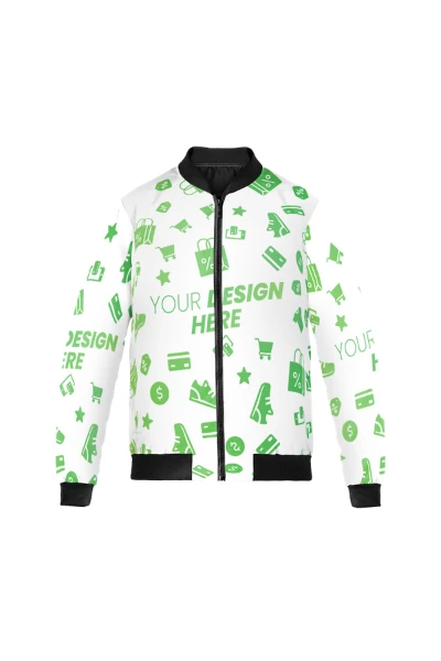 Quilt Bomber Jacket (AOP) — print-on-demand product photo